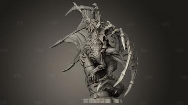 Дракон 3d stl модель для ЧПУ