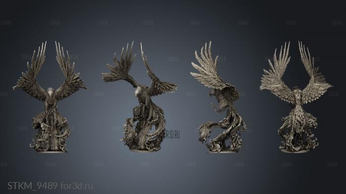 The Worthy Prey Phoenix wing stl model for CNC