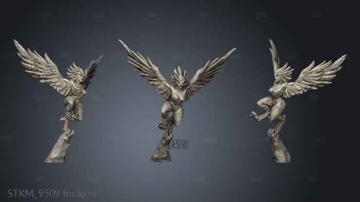 Cyclops and Harpies Harpy stl model for CNC