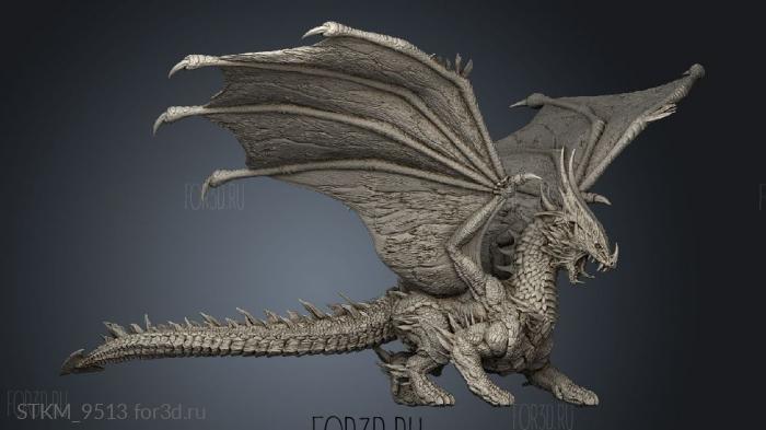 Dragon stl model for CNC