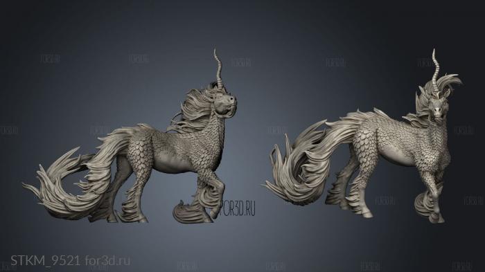 Set Kirin Yess Yes Horn stl model for CNC