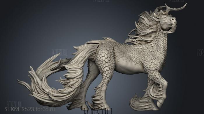 Set Kirin Tail stl model for CNC