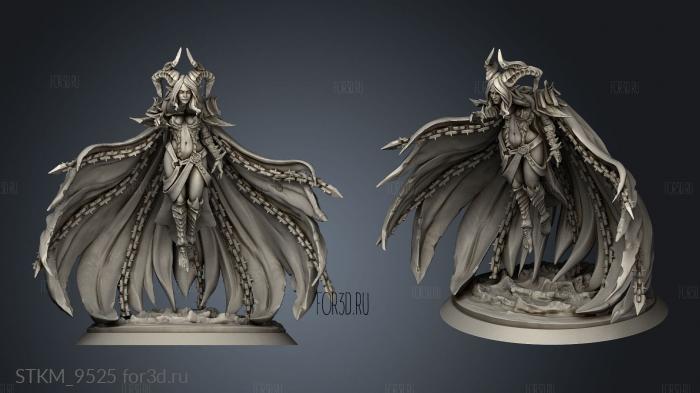 Devilin Witch Queen stl model for CNC