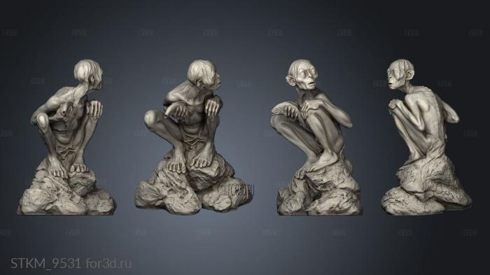 Gollum stl model for CNC