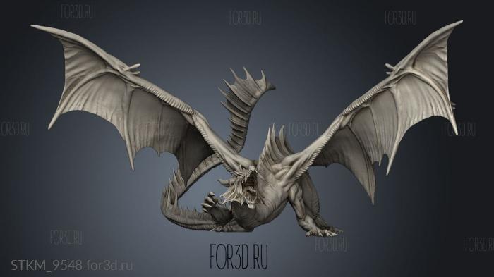 green dragon stl model for CNC