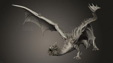 Зеленый дракон 3d stl модель для ЧПУ