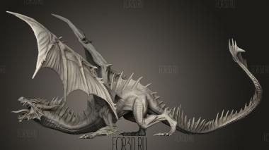 Зеленый дракон 3d stl модель для ЧПУ