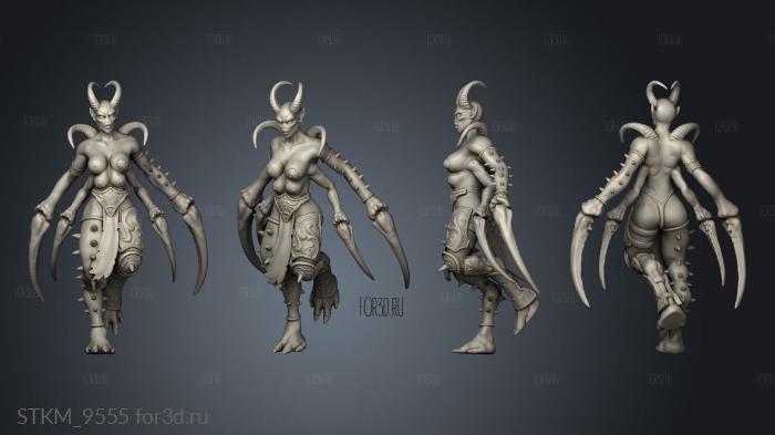 Spider maidens Coven stl model for CNC