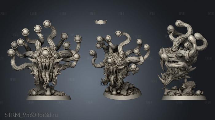 Creature Beholder stl model for CNC