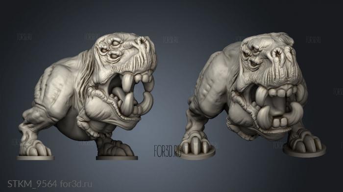 Hound stl model for CNC