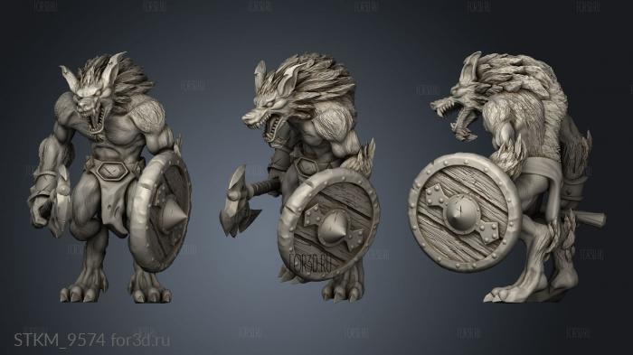 Worgen stl model for CNC