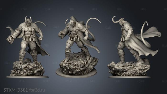 Hellboy stl model for CNC