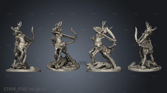 Deer Centaur stl model for CNC