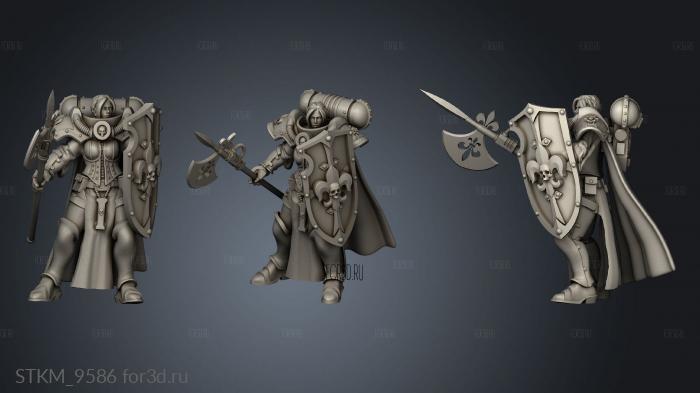 Crusaders weapons Coat Halberd stl model for CNC