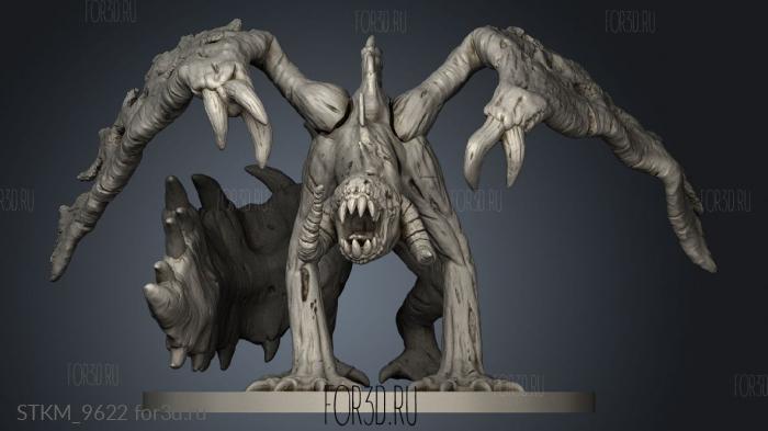 Zombie Dragon stl model for CNC