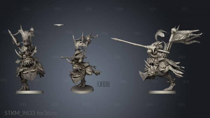 Goblin Lancer stl model for CNC