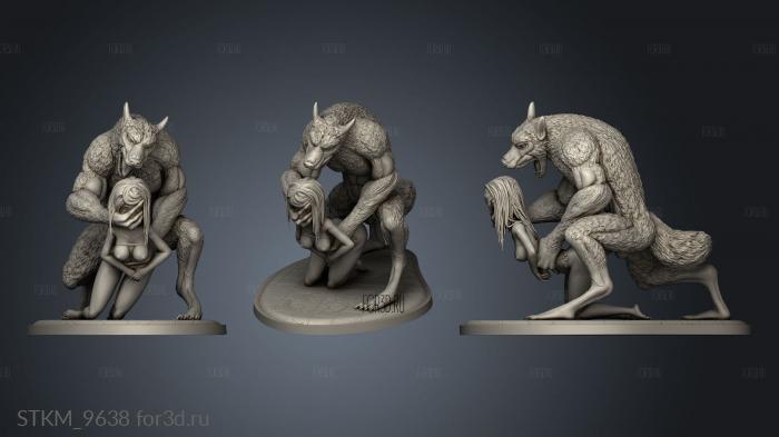 WEREWOLF stl model for CNC