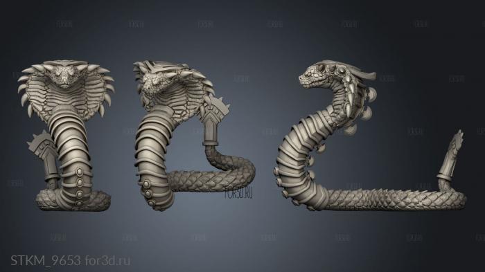 Fantasy Snake stl model for CNC