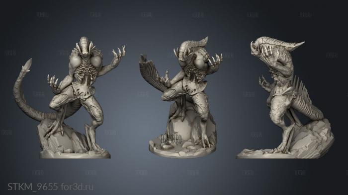 Monster Aetherfiend stl model for CNC