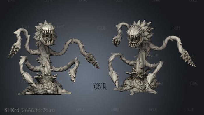 Corrupted Forest Man Eating Plant stl model for CNC