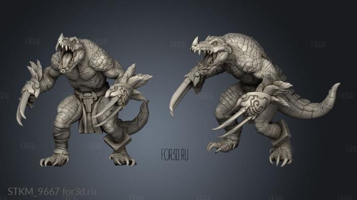 croc berserk stl model for CNC