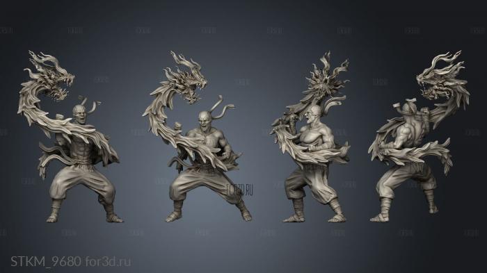 IRON FIST Dragon stl model for CNC