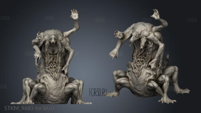 Madness Monster stl model for CNC