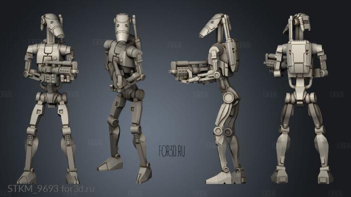 basic battle drone stl model for CNC