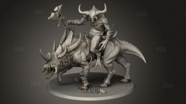Оседланный Демон 3d stl модель для ЧПУ