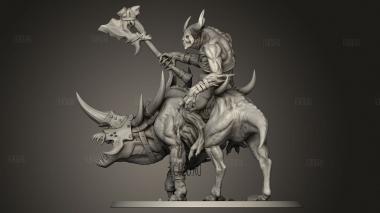 Оседланный Демон 3d stl модель для ЧПУ