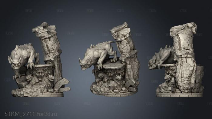 Gargoyles Brooklyn and Bronx stl model for CNC