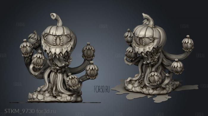 Ravenshold Witch Pumpkin Beholder stl model for CNC