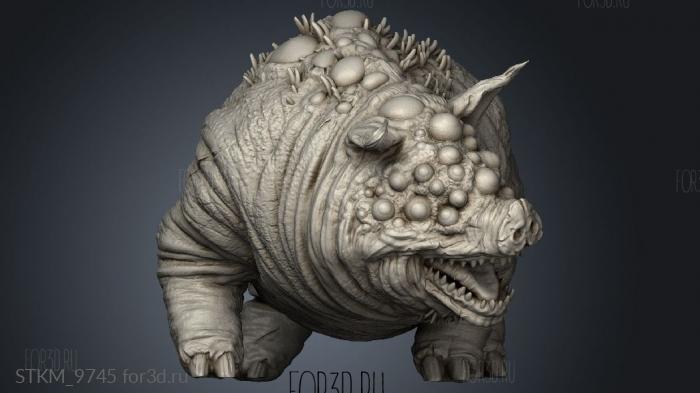 Boar stl model for CNC