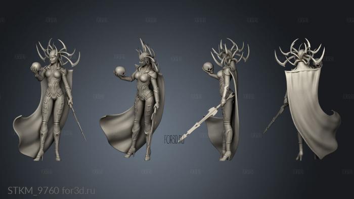 Hela Stand Thor cloak stl model for CNC