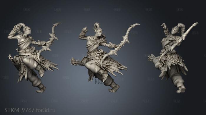 Fantasy Abyss Guard female AE stl model for CNC