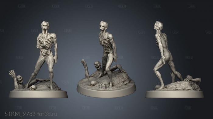 Lich Thicker Mesh safer for Giant Zombie Grp stl model for CNC