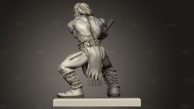 Фантастический Герой-Варвар 3d stl модель для ЧПУ