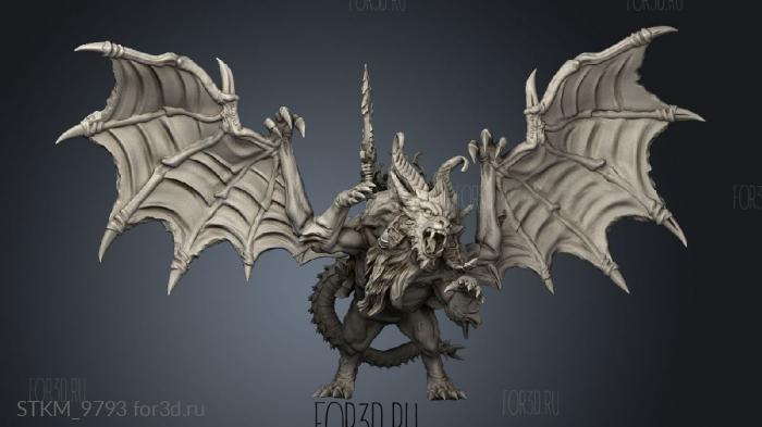 Manticore warrior stl model for CNC