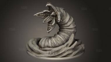 Песчаные черви Огромный Песчаный червь 3d stl модель для ЧПУ