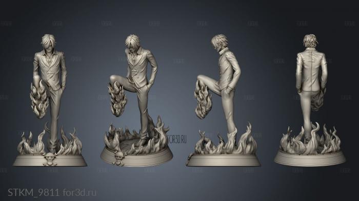 sanji red stl model for CNC