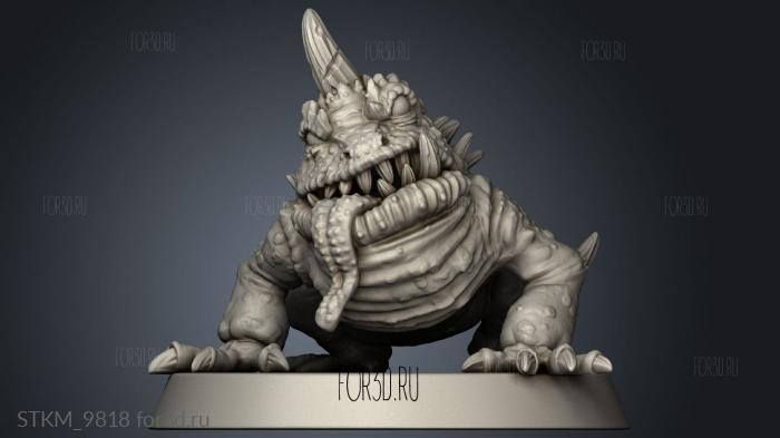 Into The Woods Monsters Toad stl model for CNC