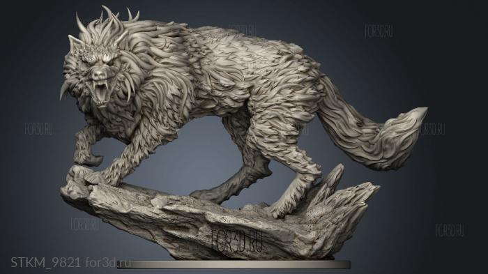 Fenrir from rse Mythology stl model for CNC