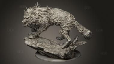 Фенрир из мифологии ргэ 3d stl модель для ЧПУ