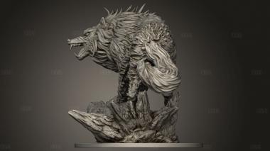 Фенрир из мифологии ргэ 3d stl модель для ЧПУ
