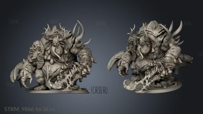 Nurgle PLAGUE DEMON stl model for CNC