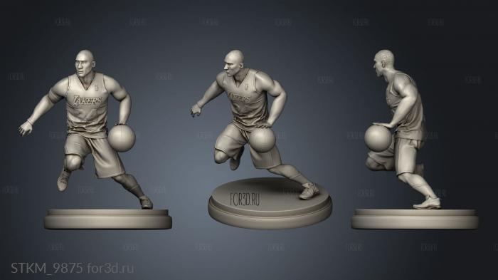 kobe bryant sculpture niklevel stl model for CNC