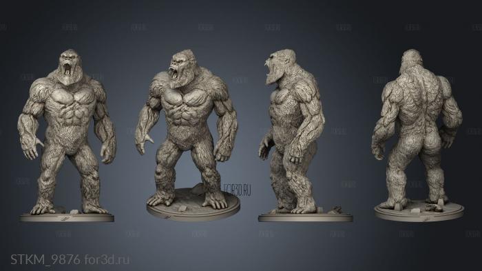 Kong King beard stl model for CNC