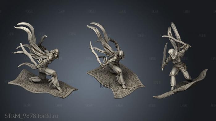 Zaahid The Djinn Great Black Rose Killer on stl model for CNC