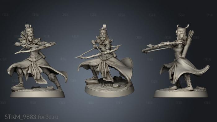 Akila the Archer stl model for CNC