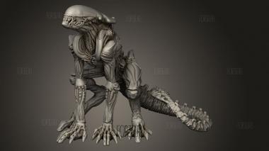 Научно-фантастический ГЕПАРД-ИНОПЛАНЕТЯНИН 3d stl модель для ЧПУ